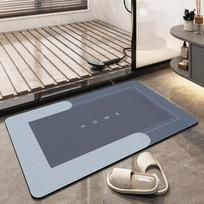 Tualeto greitai džiūstantis kilimėlis neslystantis kilimėlis stipri vandens sugėrimo technologija aksominis pėdų kilimėlis 40*60cm gray