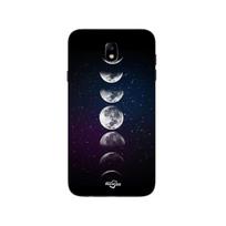 Coque Samsung Galaxy j7 2018 LUNE PHASE NUIT ETOILE Maniacase juoda