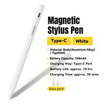 Essager Magnetic Stylus Pen for iPad Apple Pencil USB Tpye C Charging for iPad Pencil Accessories balta