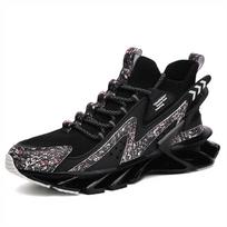 Fashion Cotton Mash Orange Sneakers Vulcanize Summer Outdoor Shoes Basketball Men Sport Sports Brand Name Entertainment Snaeker 39 black