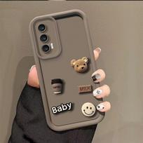 Skirta Huawei Nova7i P60 P50 P40 Pro 3D Lokio Animacinis Silikoninis Telefono Dangtelis ant Huawei Nova Y61 Y90 Y70 Plus Atsparus Smūgiams Galinis Dangtelis Dovana P30 kava