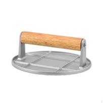 Burger Press Aluminum Alloy Tool for BBQ and Grilling Square beige