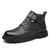 Fashion 2024 New Men's Senior Luxury Brand Business Negotiation Wedding Party Boots British Fashion Comfortable Versatile Chelsea Boots 44 chaki