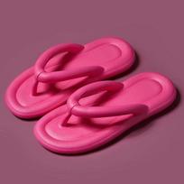 Fashion 2024 Fashion Pearl Flip Flops for Women Summer Clip Toe Soft Sole Beach Slippers Woman Indoor Bathroom Anti-Slip Slides 36-37 žalia