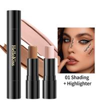Double-headed High-gloss Cosmetic Stick Pearlescent Three-dimensional Natural Brightening and Facial Shadow Modification