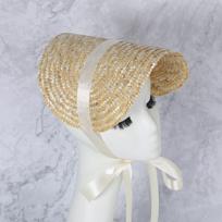 Autumn and Winter Latest Halloween Witch Hat Handmade Crocheted Hat with Bunny Ears Lace-up average size