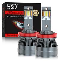 2 vnt. H4 H7 LED Canbus H8 H11 H1 H3 50000LM 100W HB3 9005 HB4 9006 9012 Hir2 CSP LED automobilio priekinių žibintų lemputės Auto rūko žibintų tolimųjų artimųjų šviesų priekinis žibintas 6000K H11 H8