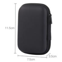 Kelioninis nešiojamas duomenų kabelių laikymo krepšys, daugiafunkcis USB organizavimo laikymo krepšys, nešiojamas kietasis diskas, skaitmeninių produktų rankinė 1pc black