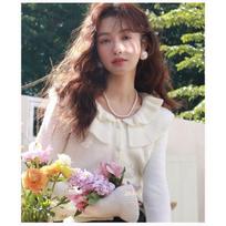 French Gentle Temperament Doll Collar Soft Waxy Sweater Female Autumn Niche Chic Three-dimensional Flower Knitted Cardigan Coat One size