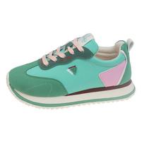 Fashion Autumn Women's Platform Shoes New Lace Up Sneakers for Women Flat Shoes Outdoor Women's Casual Running Shoes Zapatos De Mujer 35 žalia