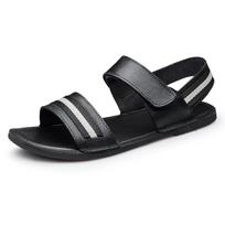 Fashion Comfortable Mens Sandals Leisure Beach Summer Shoes Holiday Men Sandaly New Outdoor Male Retro Casual Shoes Simple Cool Sneakers 38 juoda