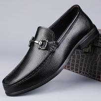 Fashion Summer Sneakers Breathable Driving Shoes  Men Dress Footwear Wedding Genuine Leather Loafers Men Low Slip-on Casual Shoes Men 38 juoda