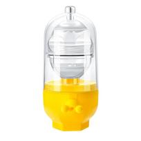 Hand Powered Golden Egg Maker Inside Mixer Kitchen Cooking Gadget Portable Egg Cooker Tool Egg Scrambler Shaker Kitchen Tools white