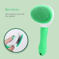 New Dog Hair Remover Brush Cat Dog Hair Grooming And Care Comb For Long Hair Dog Pet Removes Hairs Cleaning Bath Brush Dog Suppl green