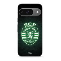 Coque - MANIACASE - Google Pixel 9 - Souple - Noir - Sporting Portugal juoda