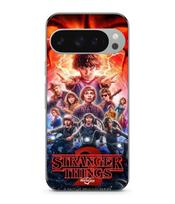 Dėklas - MANIACASE - Google Pixel 9 Pro - Minkštas - Juodas - Stranger Things 2 sezonas juoda