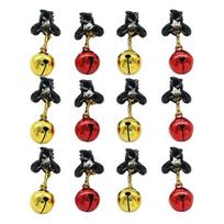 Barzdos papuošalas Kalėdų barzdos žvangesio varpelio segtukas, plastikinis veido plaukų segtukas, skirtas šventiniam vakarėliui dekoruoti