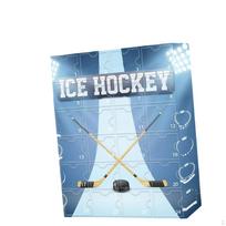 Ice Hockey Advent Calendar Desktop Toy Accessories Xmas Decoration gray