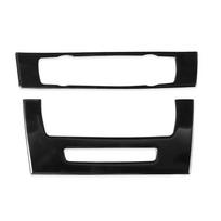 For BMW 3 E90 E92 2005-2012 True Carbon Fiber Strip Air Conditioning CD Panel Decorative Cover Trim Auto Interior Accessories