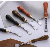 Crimping Tool Leather Creasing Edge Holder Hand DIY Craft Portable raudona