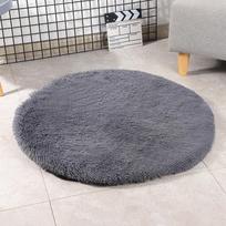 Dog Mat Kennel Mat Size Medium-sized Dog Winter Warm Pet Blanket Four Seasons Pet Mat Autumn and Winter Cat Mat Diameter 40cm gray