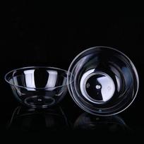 25 vnt. 300 ml vienkartinių plastikinių apvalių dubenėlių virtuvės salotoms, užkandžiams, piknikui, konteineris black