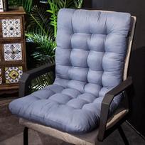 1PC Thick Rocking Chair Cushion Outdoor Garden Chair Cushion Non-Slip High-Backed Patio Chair Pads Washable Sun Lounger Cushion 40x83cm mėlyna