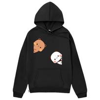 Bubu Dudu Hoodies Couple Tops Cartoon Panda Bear Sweatshirt Women Kawaii Clothes Korean Casual Harajuku Pullover Spring Sudadera S