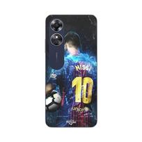 Coque Oppo A17 Lionel Messi Football Superstar Maniacase juoda