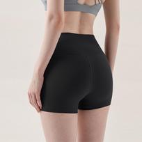 Peach Thigh-raising Workout Pants High-waisted Three-part Pants Nude Workout Shorts XXL gray