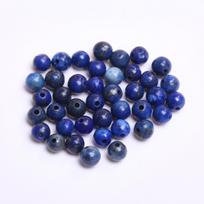 Hot Sale Loose Spacer Beads Bracelet 40/30/20/20/15PCS DIY Handmade Beading Material 4/6/8/10/12mm Necklace Earring High Quantity lapis lazuli 4mm mėlyna
