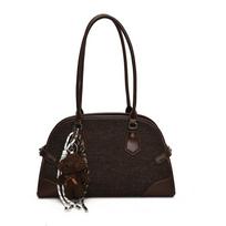 Frosted Texture Simple Portable Tote Bag Women'S Autumn And Winter Tide Fashion Foreign Style Splicing Underarm Shoulder Bag without pendant juoda
