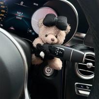 Automobilio interneto įžymybės aksesuaras, naudojamas automobilio pavarų perjungimo dekoravimui, mielos posūkių signalų lėlės, valytuvų lėlės, galinio vaizdo veidrodžio ornamentas
