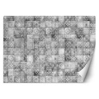 Wallpaper Grey Tiles Mosaic 100x70 pilka spalva