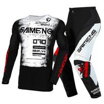 motokroso pavarų komplektas vaikams 4 5 6 7 8 9 10 11 12 13 metų Jaunimas vaikas Motociklas berniukas Mergaitė Jersey Pant Kits lenktyninis kostiumas Visureigis Enduro MX MTB M-22 black