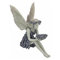 Sunflower Flower Fairy Angel Bird Feeder Holding Flower Fairy Resin Ornament Crafts