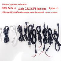 V8 Android Type-C USB alkūninis įkrovimo kabelis Huawei, DC5521 kortelės galvutės kabelis Customized Line black