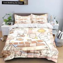 Exquisite Cartoon B-bubu Anime Digital Printing Bedding Set Duvet Cover Comforter Bed Youth Kids Girl Boys Gift Home Textiles EU single(135x200cm)