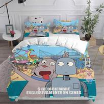 Cartoon Robot Dreams Bedding Sets Comforter Quilt Bed Cover Duvetcover Pillow Case 2-3 Pieces Sets Kids Adult Size Home Textiles EU Twin 135x200cm