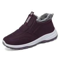 Winter Women's Snow Boots Womens Non-slip Plush Fur Thick Cotton Shoes Male Sneakers Oudoor Hiking Warm Boots 36