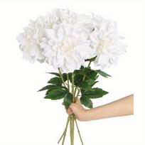 6 Pcs Fake Flowers Dahlia Artificial Flowers 60cm Faux Flowers Silk Dahlia Flowers Fake Flowers for Wedding Party Home Indoor Outdoor Decorations 6 Pcs balta