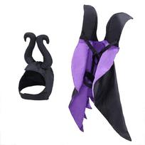 Pet Halloween Cloak Hat Witch Suit Cat Dog Transformer Costume Christmas Dress Up Pet Clothes U juoda