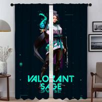 Valorant Namų Interjero Užuolaidos Svetainei Helovino Dekoracija Žaliuzės Tulas Miegamajam Blackout Užuolaida Užuolaidos 2 Vnt W50xH70cmx2pcs-CL gray