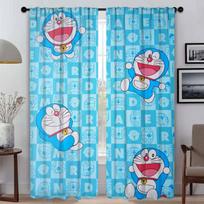 Doraemon Namų Interjero Užuolaidos Svetainei Pertvaroms Atspalviai Užtemdančios Užuolaidos 2 Vnt. Langų Užuolaida Tiulis Miegamajam W50xH70cmx2pcs-CL blue