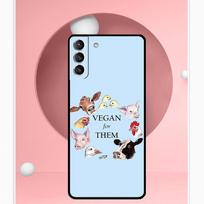 Go Vegan Case For Samsung Galaxy S24 Ultra S22 Plus S20 S21 FE S8 S9 S10 Note 10 20 S23 Ultra Cover Note 20 Ultra