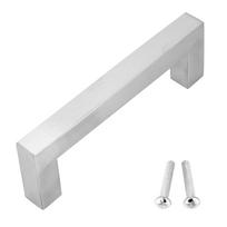 12 mm 304 nerūdijančio plieno sidabrinė spintelės rankenėlė paprasto stiliaus baldų durų aksesuaras(288 mm)