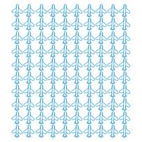 100Pcs Cute Paper Clips Plane Shape Design Covered Wire Bright Color Fancy Paperclips for Scrapbook