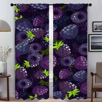 Fruit Window Curtain for Room 2 Panel Curtains Child Room Partition Home Interior Curtains Halloween Decoration Shades Living W50xH70cmx2pcs-CL