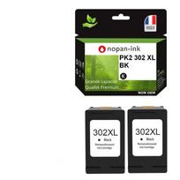 Cartouches d'encre reconditionnées - HP - 302XL - Noir - Pack de 2 - 20 ml