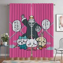 Chiikawas Blackout Curtains for Living Room Curtain Halloween Decoration Kitchen Curtains 2 Pieces Tulle for Bedroom Partition W50xH70cmx2pcs-CL